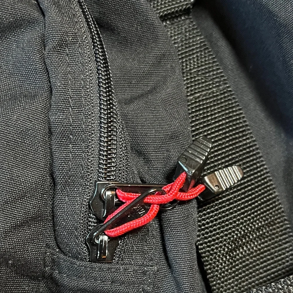 Eddie Bauer Black and Red Duffel Bag